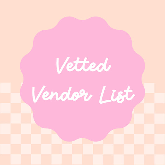 Vetted Vendor List